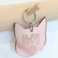 Personalised cat keyring, Cat keychain mirrored Perspex