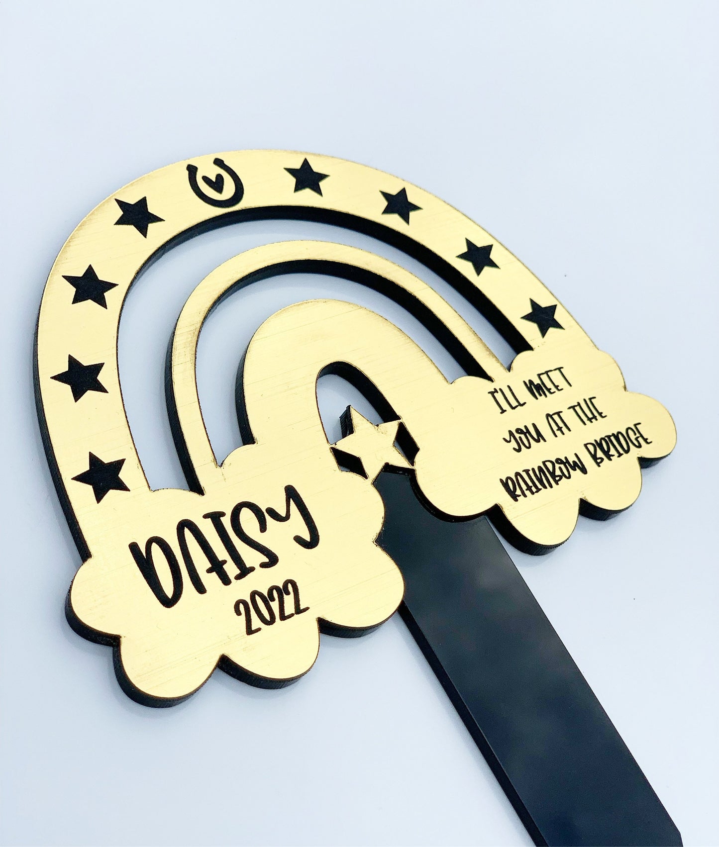 Rainbow bridge horse memorial gift, Horse outdoor garden memorial, Horse outdoor keepsake, Horse loss gift