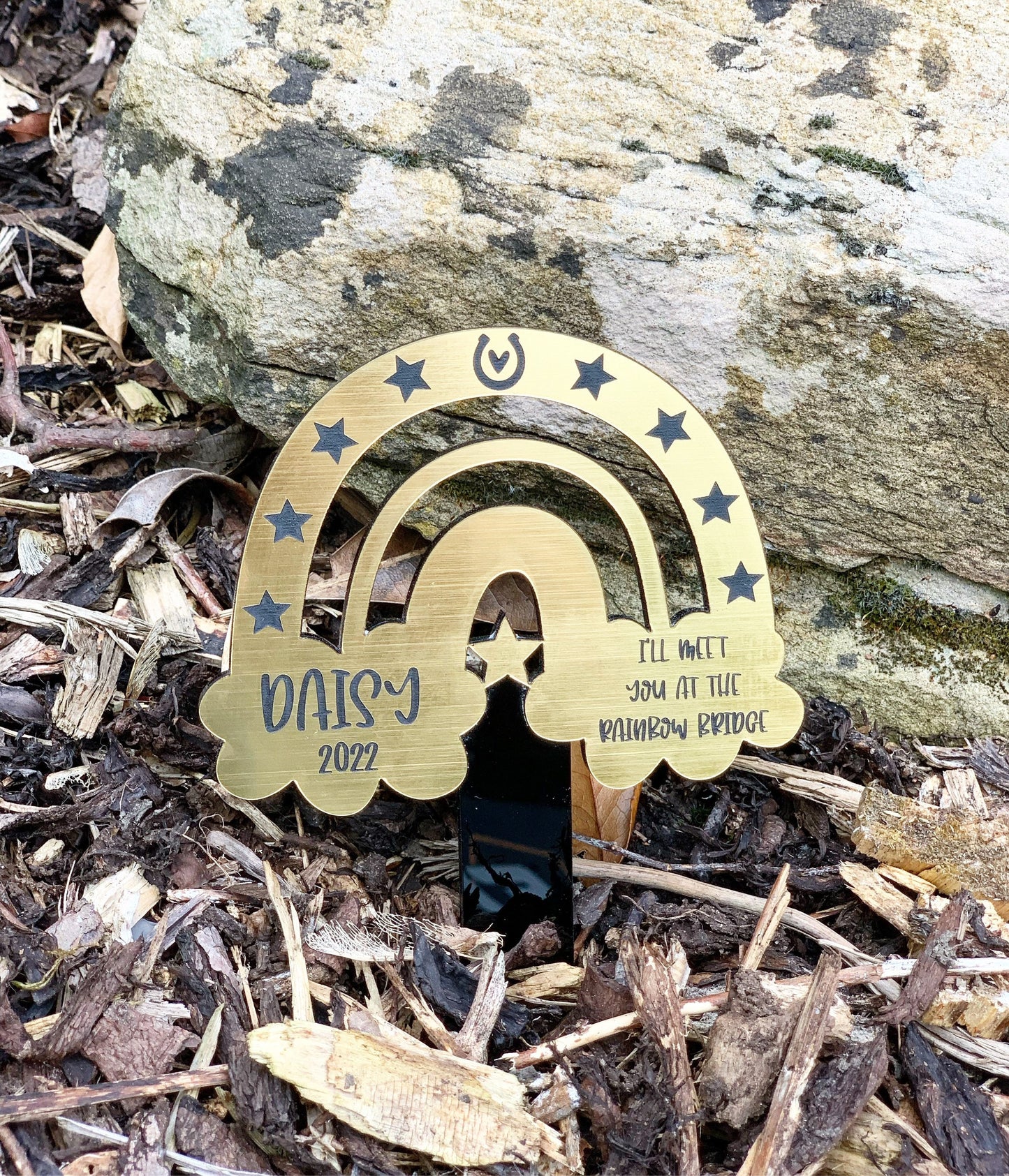 Rainbow bridge horse memorial gift, Horse outdoor garden memorial, Horse outdoor keepsake, Horse loss gift