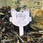 Mirrored outdoor cat memorial