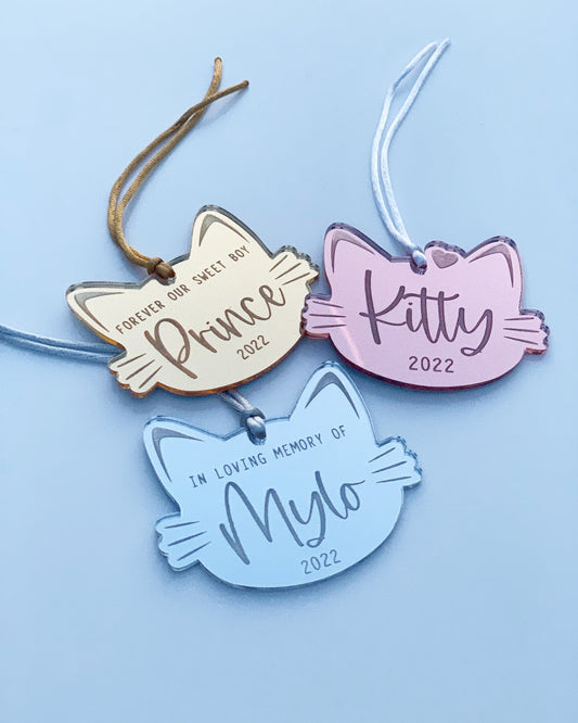 Personalised cat memorial