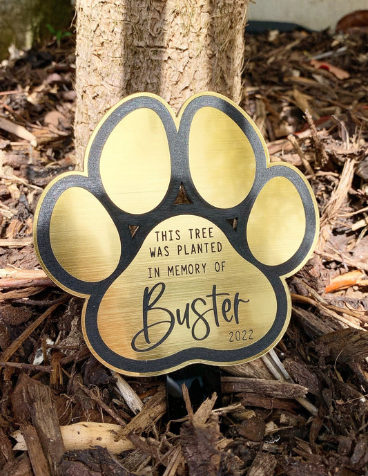 Planted In Memory of | Dog Grave Garden Memorial | Dog Memorial Plaque | Loss of Dog | Pet Bereavement Gift | Garden Memorial