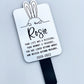 Rabbit grave marker memorial, Rabbit sympathy gift, Silver or Gold, Your life was a blessing.