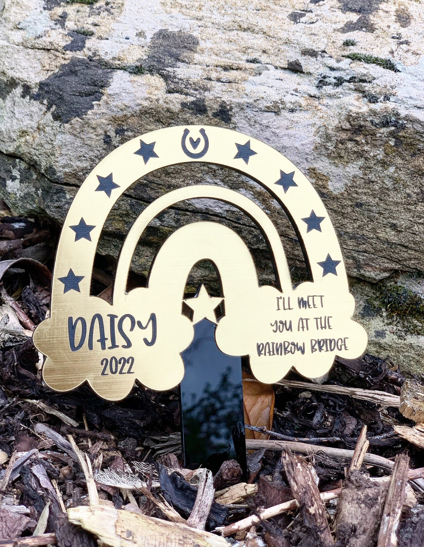 Rainbow bridge horse memorial gift, Horse outdoor garden memorial, Horse outdoor keepsake, Horse loss gift