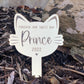 Mirrored outdoor cat memorial
