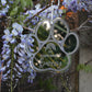 Outdoor paw garden memorial plaque