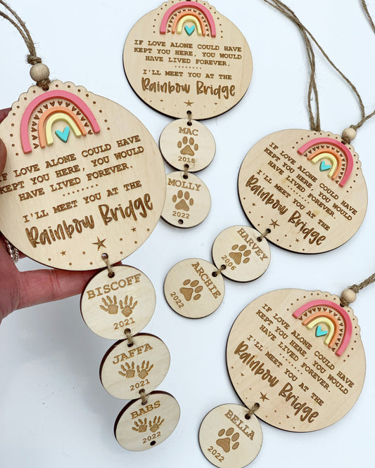 Rainbow Bridge Drop Tag Plaque