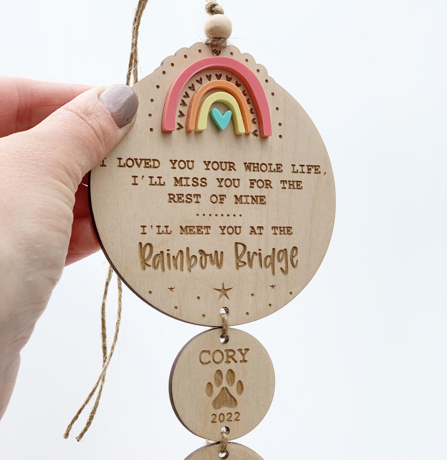 Rainbow bridge, dog memorial gift, cat memorial gift, pet memorial gift, dog remembrance gift, pet loss gift, pet sympathy gift, pet loss