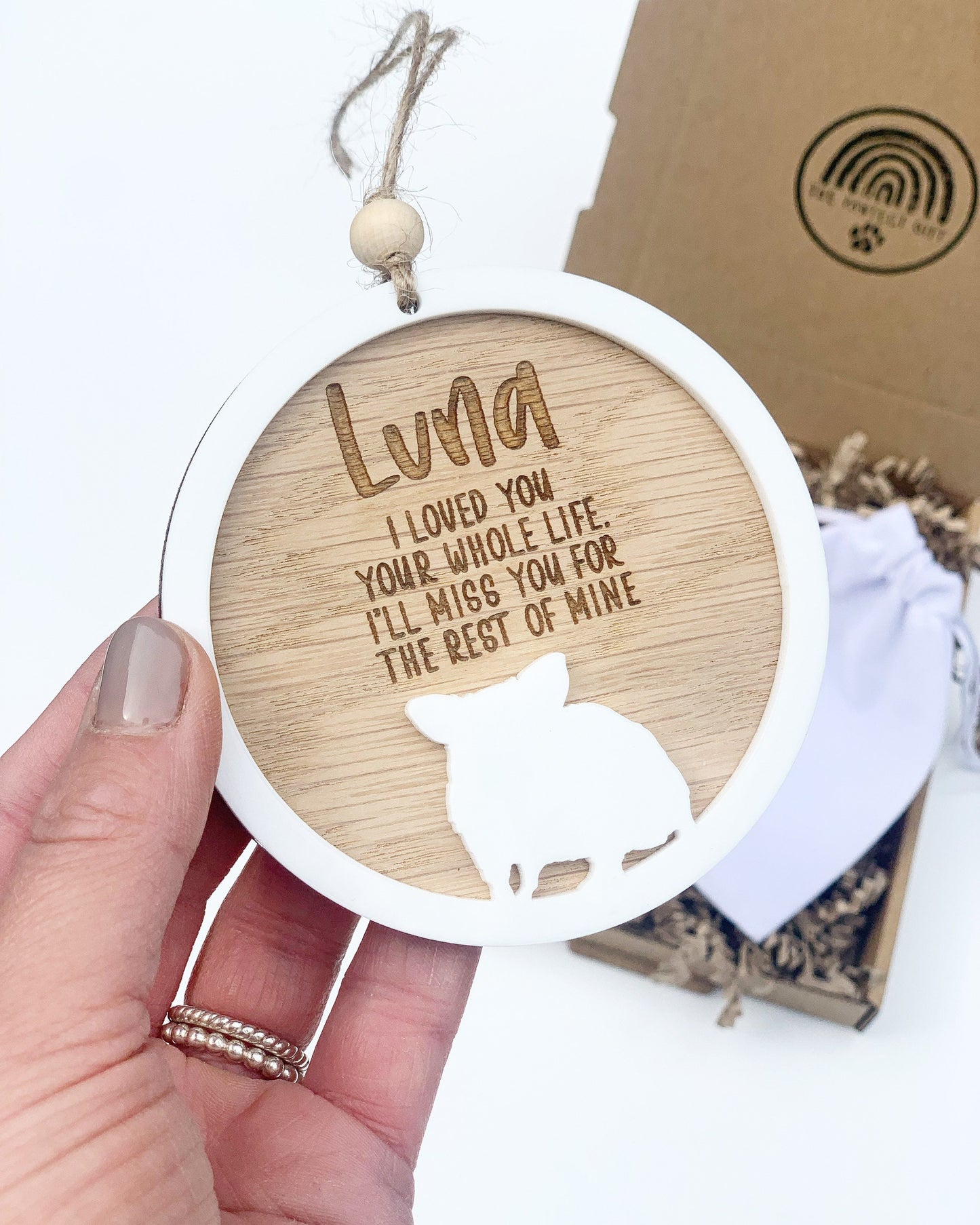 Hamster silhouette Ornament