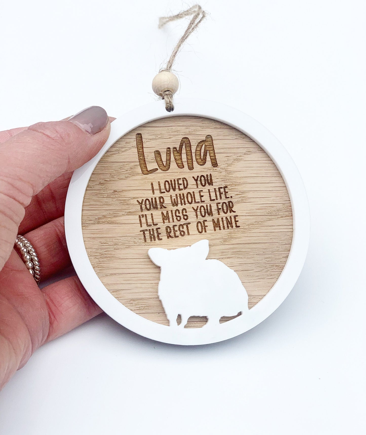 Hamster silhouette Ornament