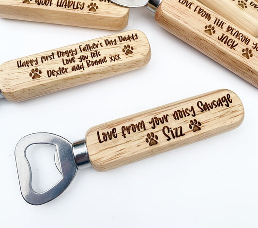 Sausage dog bottle opener