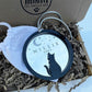 Cat memorial moon & stars