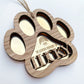 Personalised paw memorial