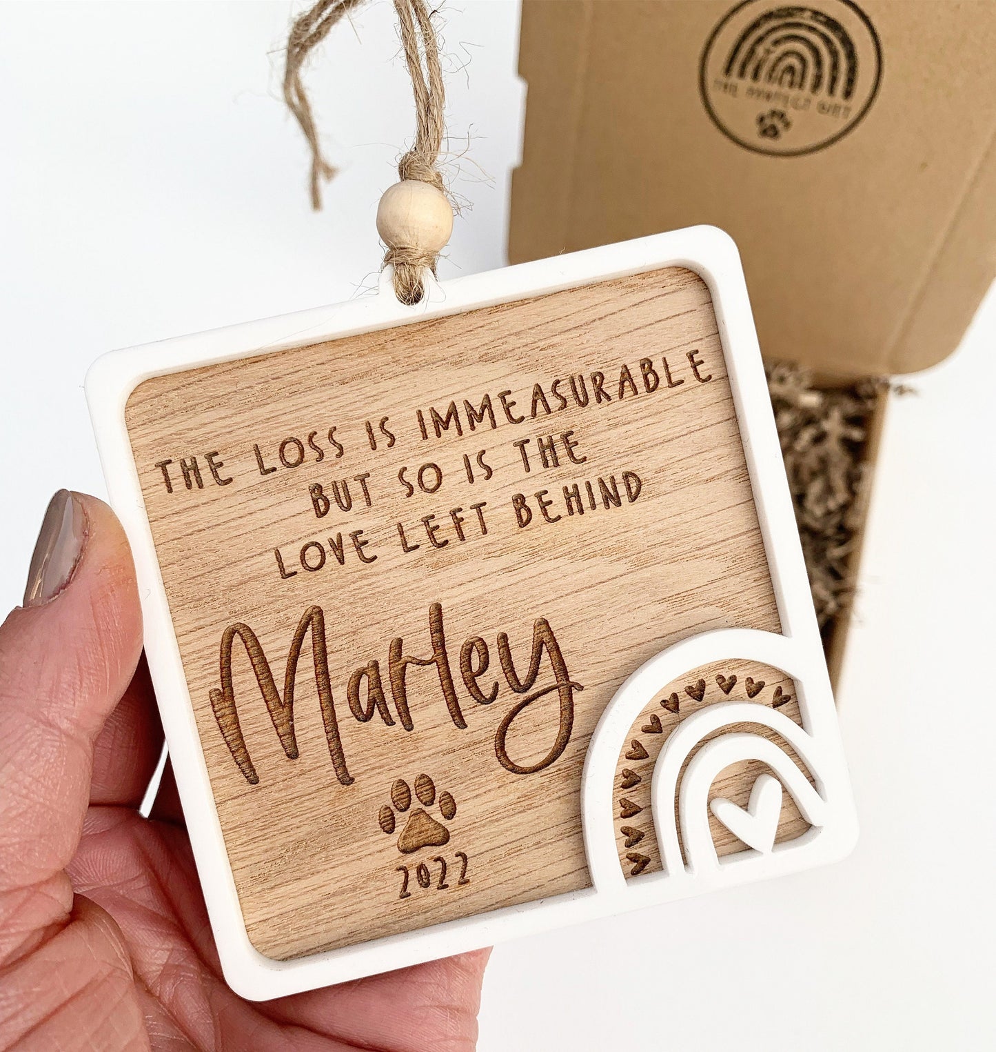 Rainbow Bridge Dog Gift, Customised Pet Sympathy Gift,  Pet Memorial Gift, Cat Memorial Gift, Personalised Dog Memorial Gift,