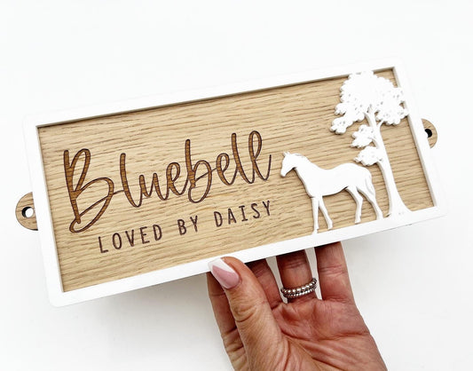 Personalised Horse Stable Door Sign