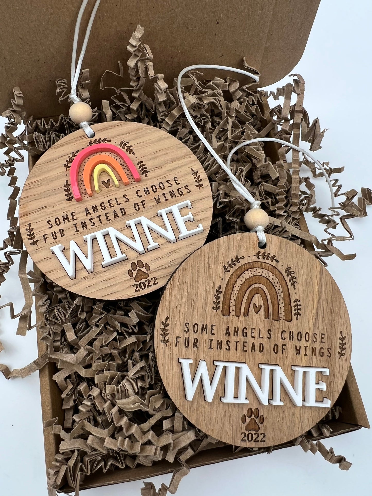 Rainbow Bridge Pet Sympathy | Pet Memorial Keepsake | Some Angels Choose Fur Instead Of Wings | Memorial Pet Gift | Pet Loss Gift |