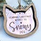 Sending Christmas wishes - Cat ornament