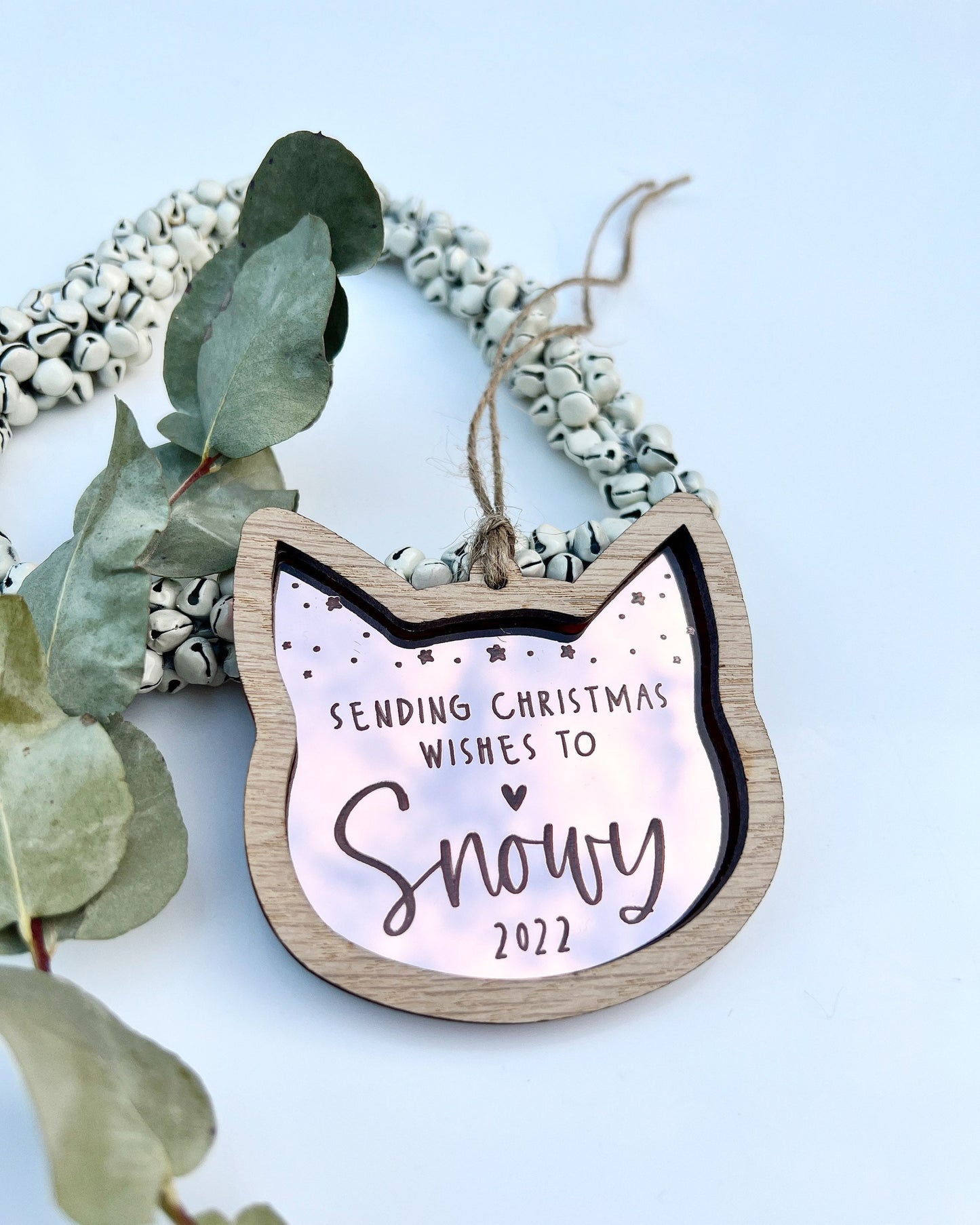 Sending Christmas wishes - Cat ornament