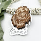 Labradoodle dog ornament