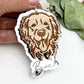 Golden retriever dog ornament