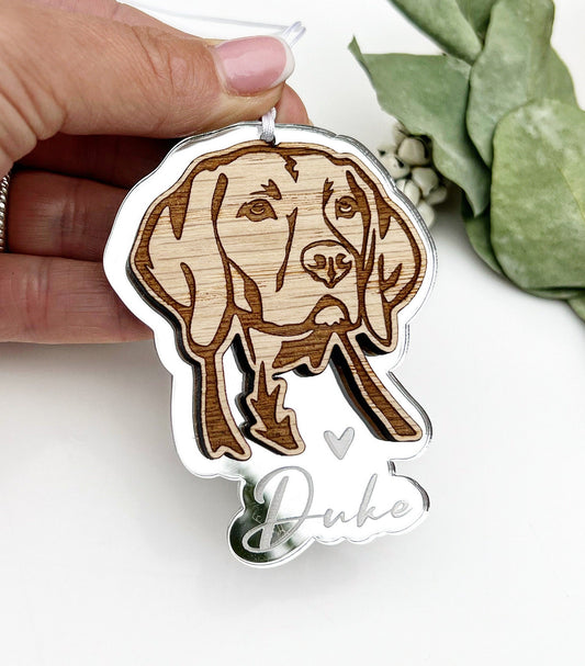 Hungarian vizsla dog ornament