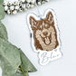 Husky dog ornamen