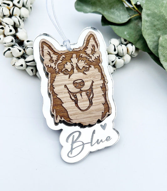 Husky dog ornamen