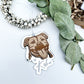 Staffordshire bull terrier dog ornament