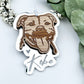 Staffordshire bull terrier dog ornament