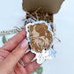 Border collie dog ornament