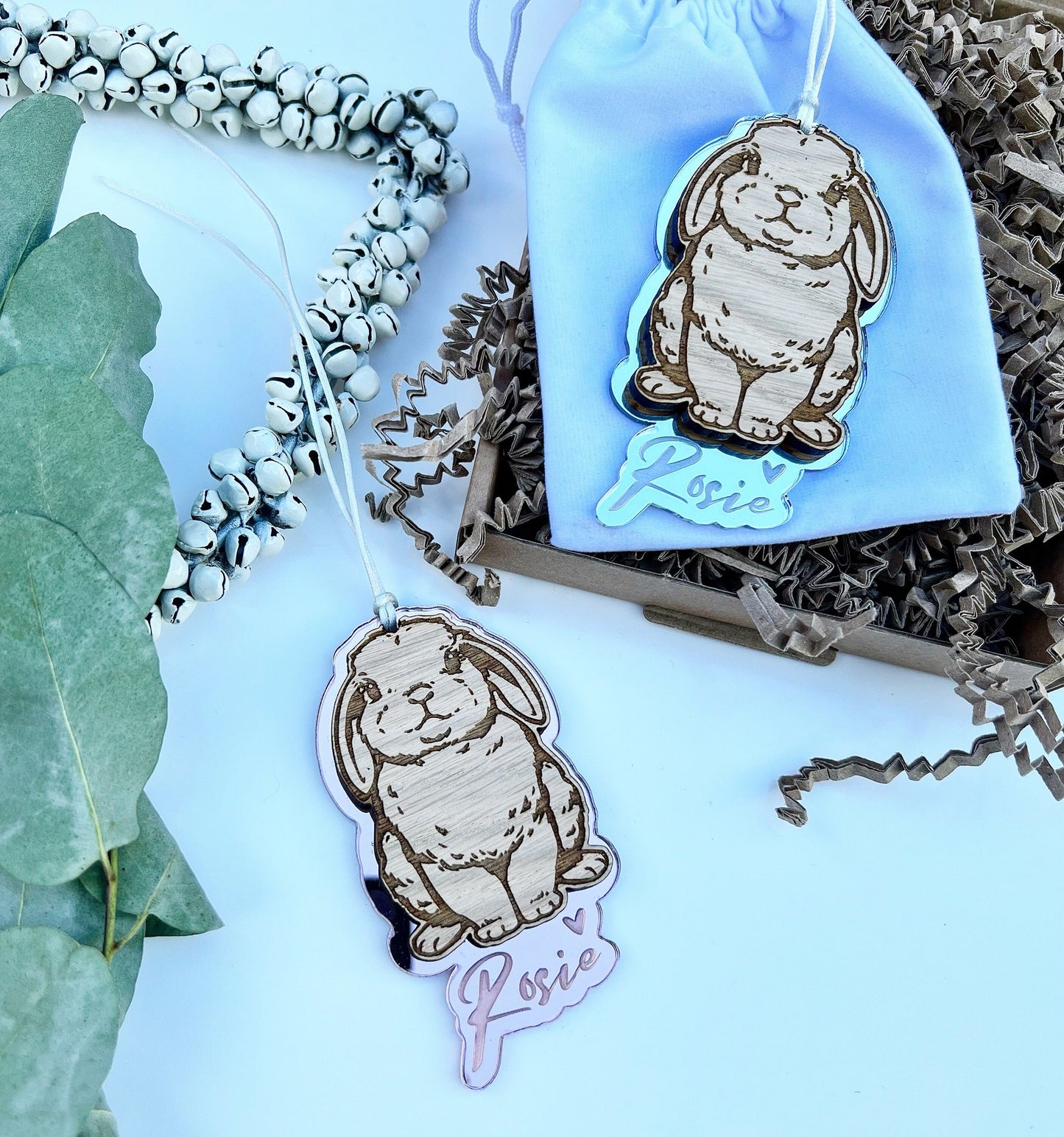 Lop-eared bunny ornament