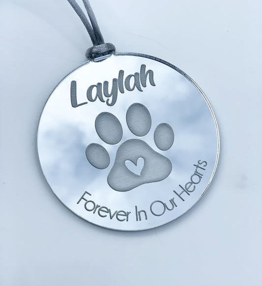 Personalised pet sympathy gift, Personalised pet Christmas memorial gift, Rainbow Bridge gift, Pet loss gift, Custom pet sympathy gift