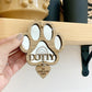 Rainbow paw drop down heart memorial