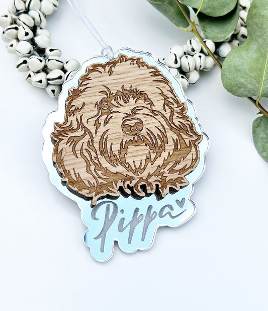 Cockapoo dog ornament