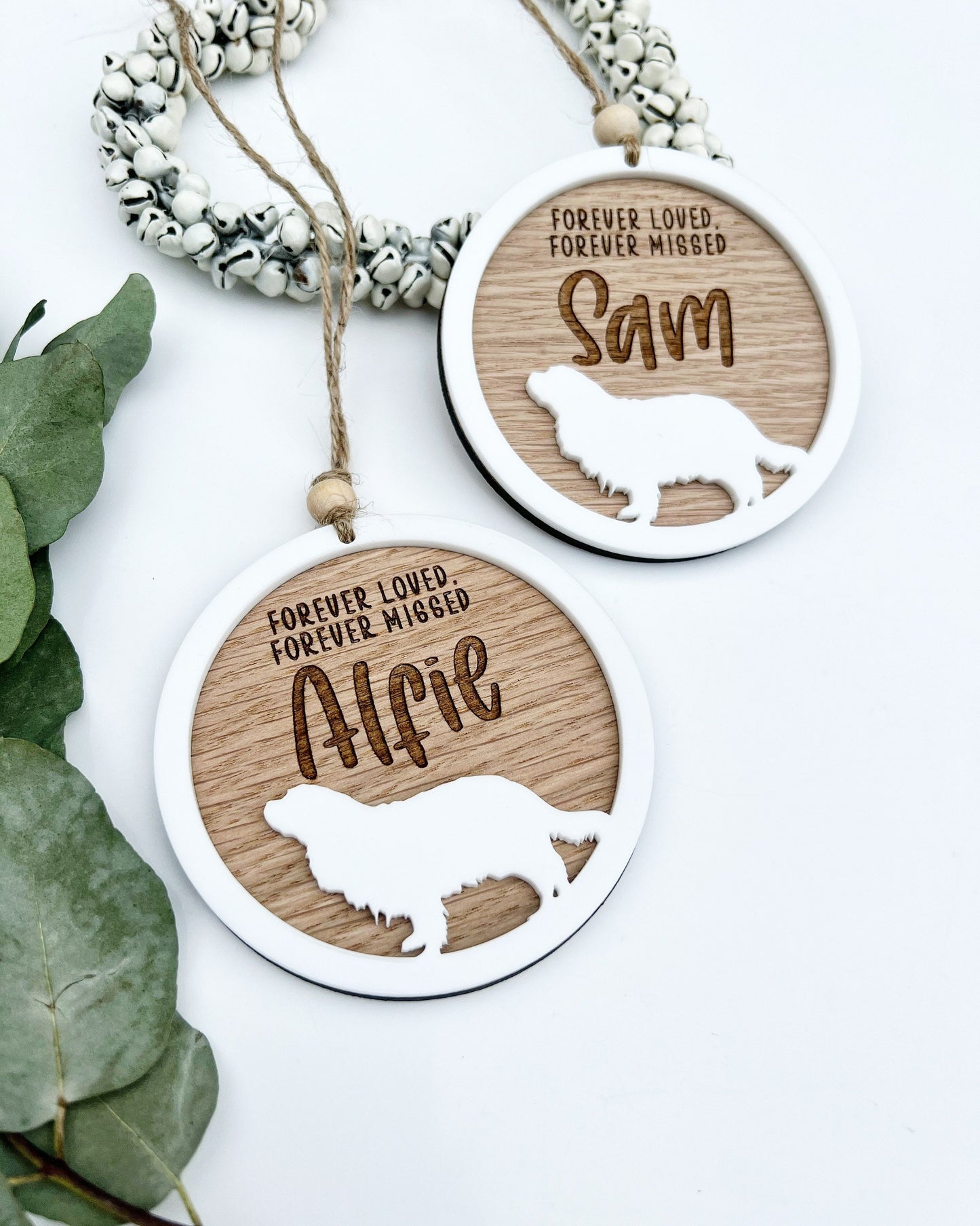 Silhouette dog memorial