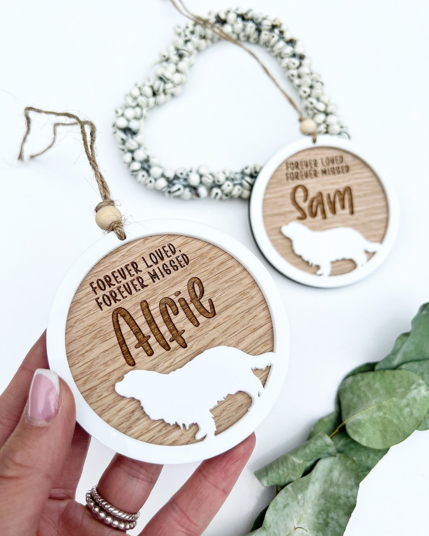 Silhouette dog memorial