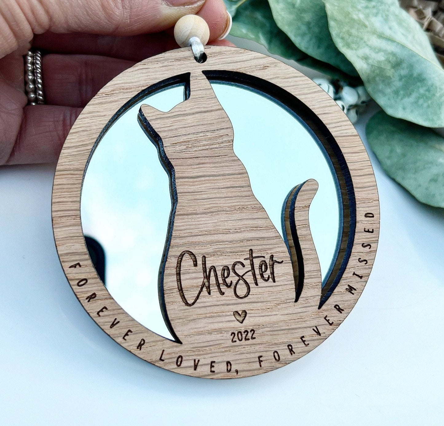 Personalised cat memorial gift, Cat Christmas decoration, Cat Christmas ornament, Cat Christmas bauble, Cat Christmas memorial decoration