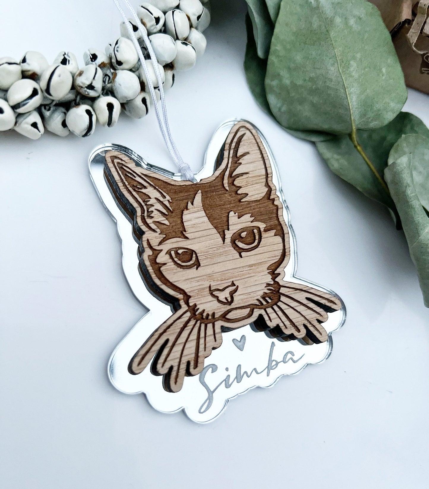 Tuxedo cat ornament