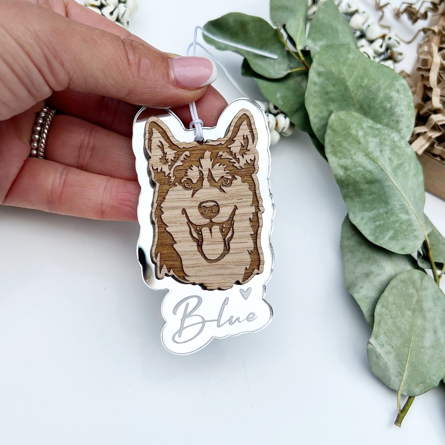 Husky dog ornamen