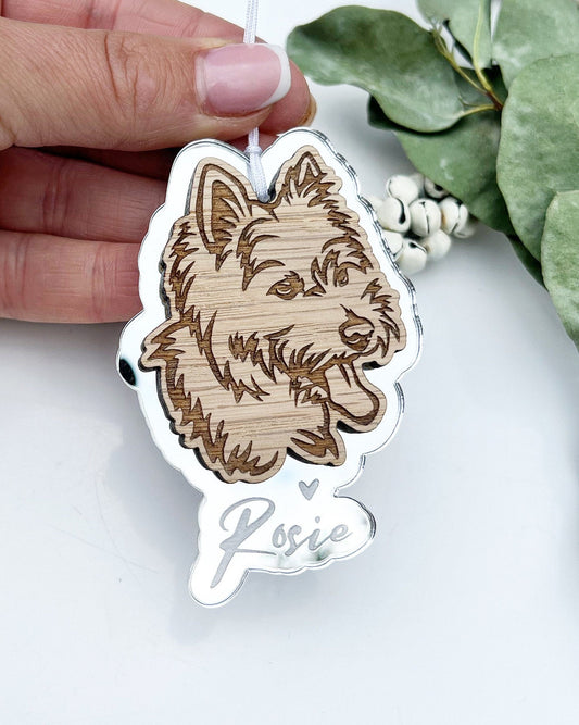 Westie dog ornament