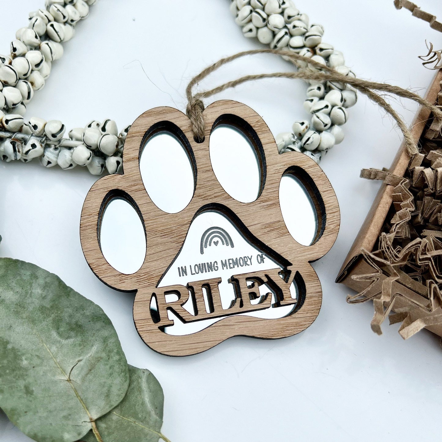 Personalised paw memorial