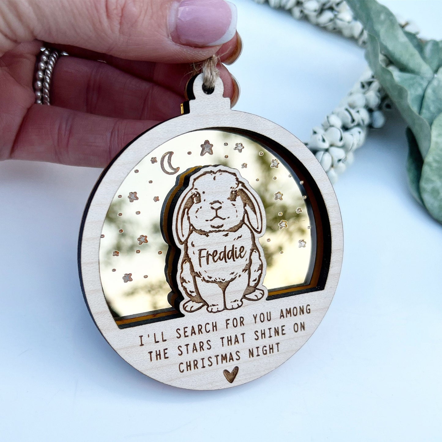 Bunny Christmas memorial