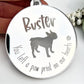 Personalised dog Christmas memorial decoration  with over 100+ dog breeds to choose from, Dog memorial ornament, You left a pawprint on our