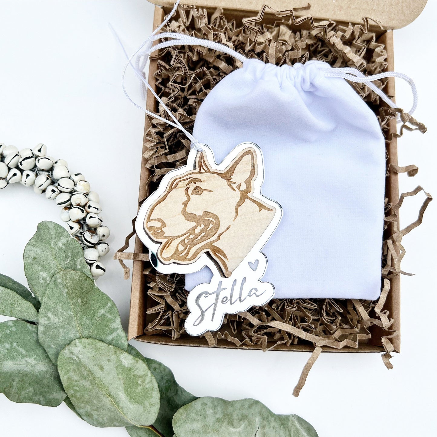 Bull Terrier dog ornament