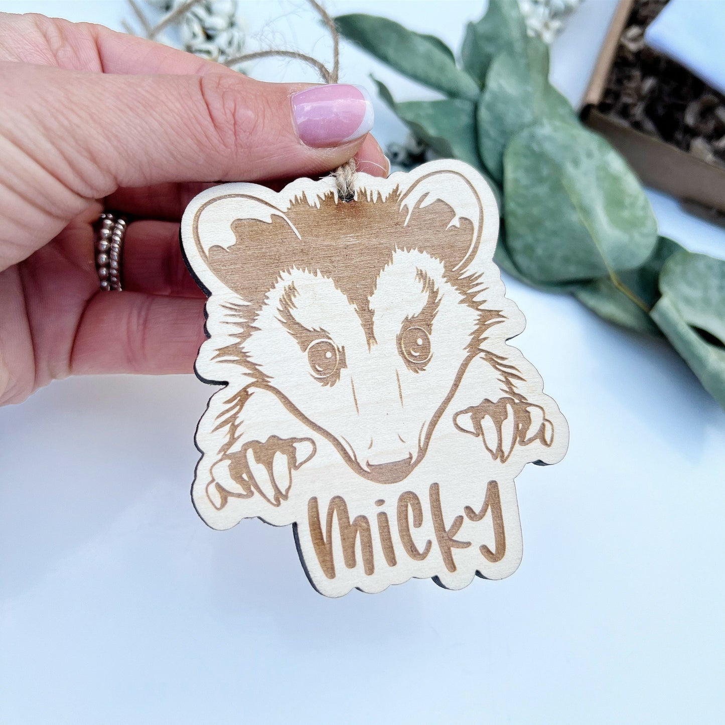 Opossum ornament