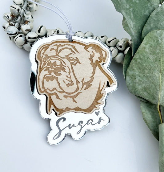 English bulldog ornament