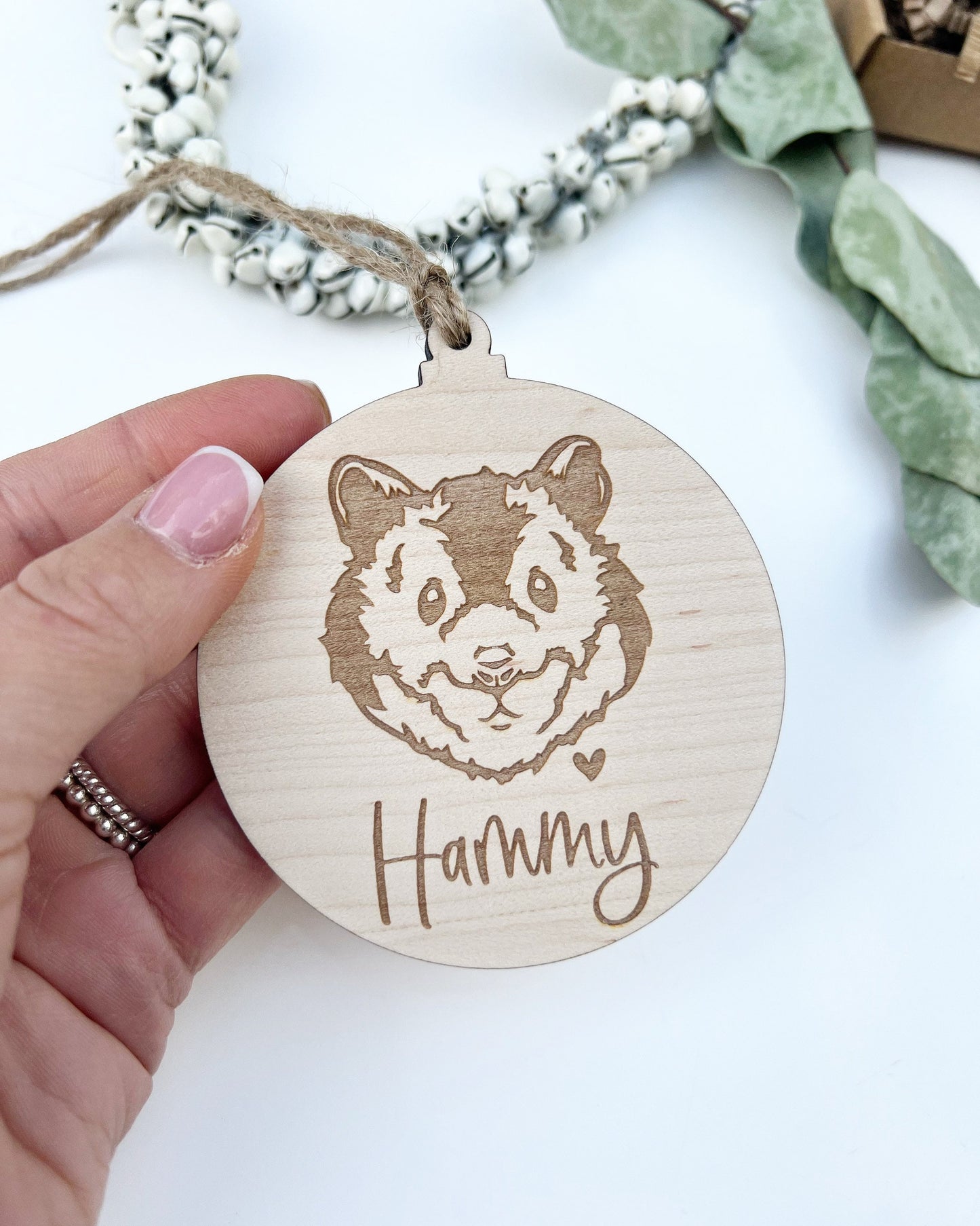 Hamster keepsake ornament