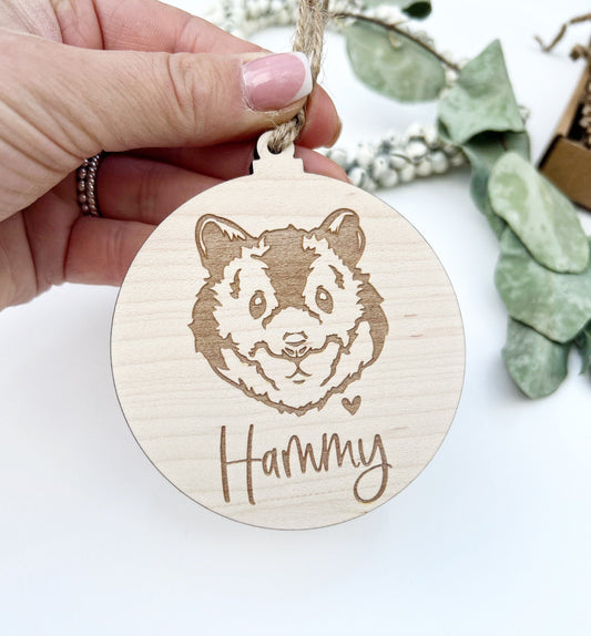 Hamster keepsake ornament