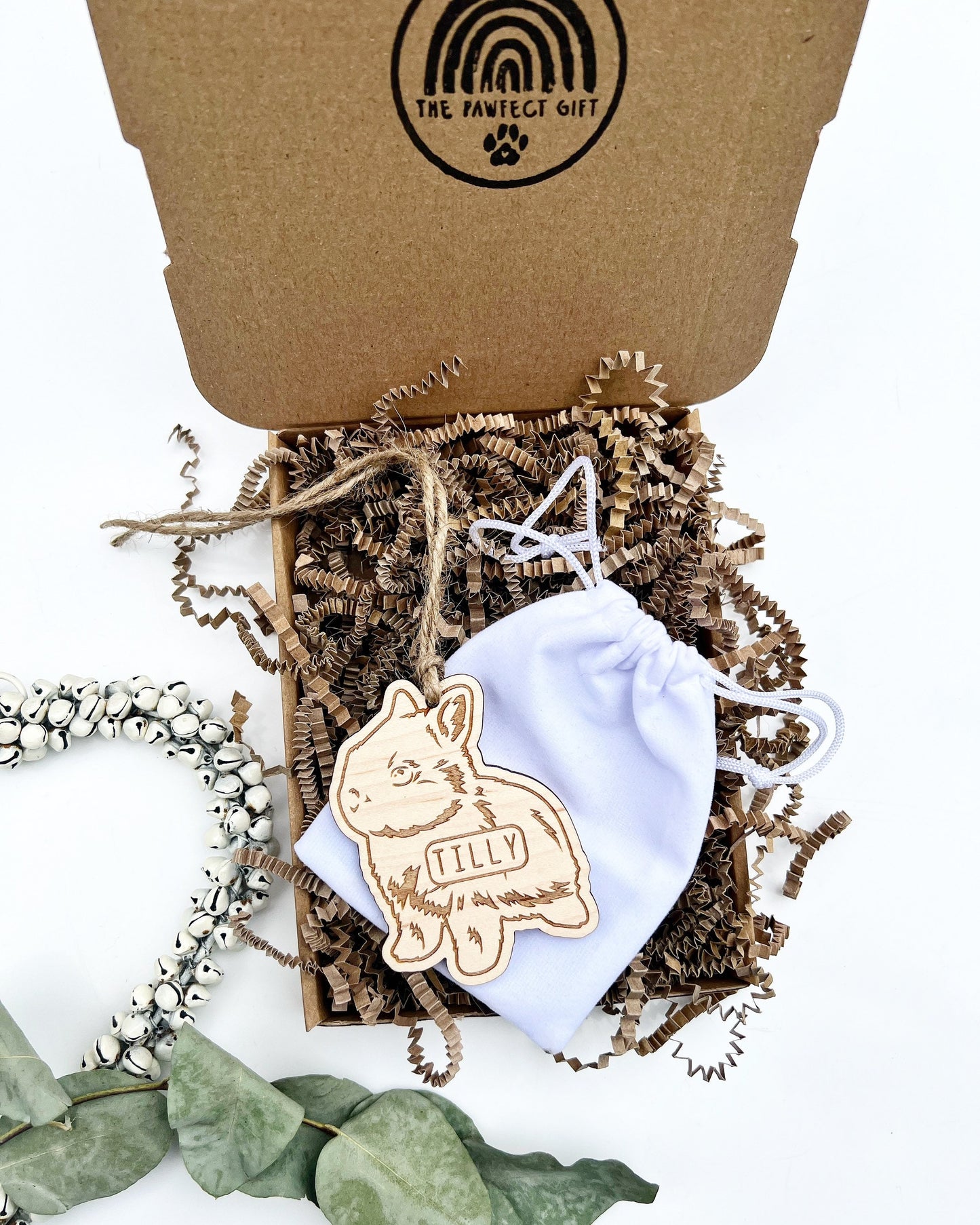 Personalised Christmas bunny ornament, Personalised bunny decoration, Personalised rabbit ornament, Custom Rabbit bauble, Bunny lover gift