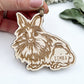 Lionhead bunny ornament